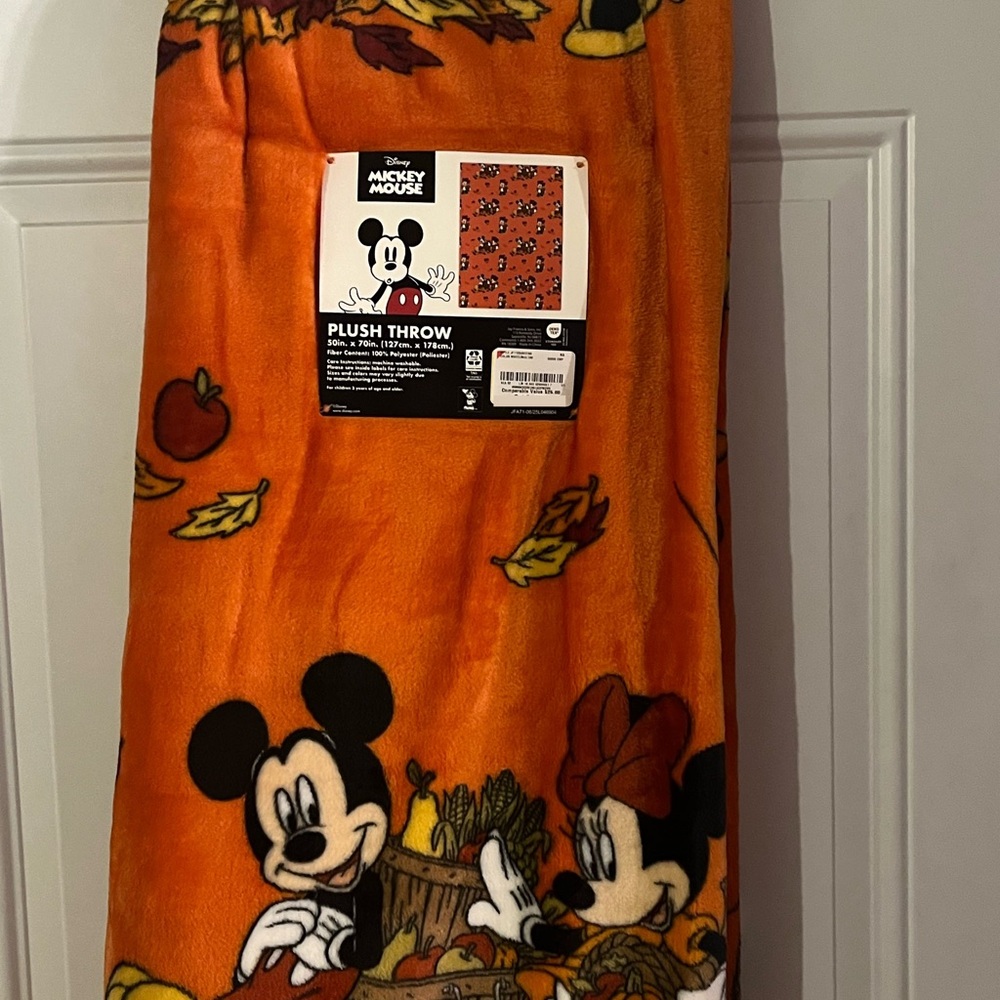 Disney Mickey Mouse Plush Throw Blanket